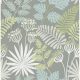 A Street Prints Seychelles vlies anyagú szürke, beige, kék, zöld színű virágos, leveles modern, natural tapéta