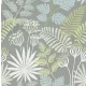 A Street Prints Seychelles vlies anyagú szürke, beige, kék, zöld színű virágos, leveles modern, natural tapéta