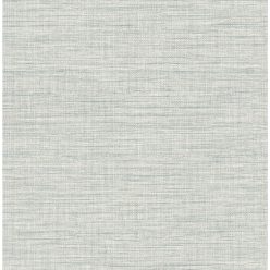   A Street Prints Seychelles vlies anyagú szürke, türkiz színű szövethatású modern, natural tapéta