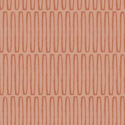   A Street Prints Hannah vlies anyagú terrakotta színű vonalas, geometriai modern tapéta