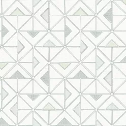   A Street Prints GEORGIA vlies anyagú fehér, zöld színű geometriai modern tapéta
