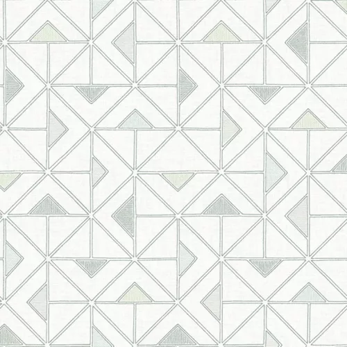 A Street Prints GEORGIA vlies anyagú fehér, zöld színű geometriai modern tapéta