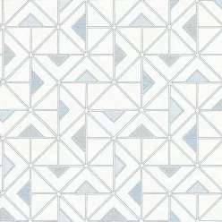   A Street Prints GEORGIA vlies anyagú törtfehér, szürke, kék színű geometriai modern tapéta