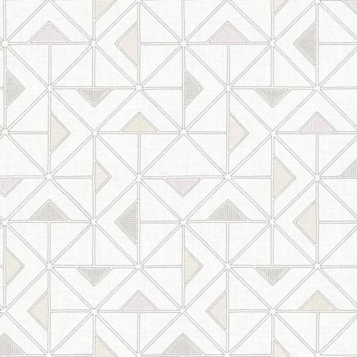 A Street Prints GEORGIA vlies anyagú törtfehér, barna színű geometriai modern tapéta