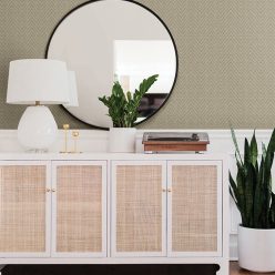   A Street Prints GEORGIA vlies anyagú barna, fehér színű szövethatású, chevron modern tapéta