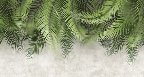 Adawall Fiji vlies, vinyl anyagú zöld színű leveles modern poszter