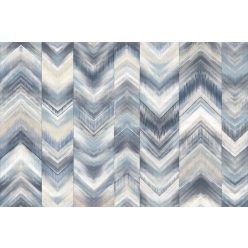   Adawall Fiji vlies, vinyl anyagú kék, törtfehér, szürke, beige színű chevron modern poszter