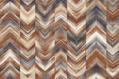 Adawall Fiji vlies, vinyl anyagú beige, barna, fekete, fehér színű chevron modern poszter