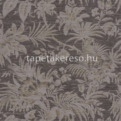  Casadeco FIVE O’CLOCK vlies, vinyl anyagú barna színű virágos, leveles modern tapéta