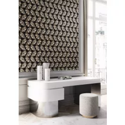   Khroma Folies vlies anyagú fekete, barna, beige, gyöngyház színű absztrakt modern tapéta