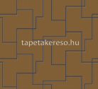 Khroma Folies vlies anyagú mustársárga, ezüst, fekete színű geometriai modern tapéta