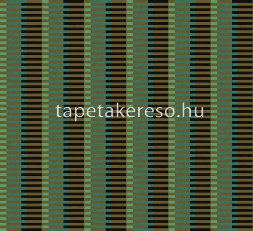 Khroma Folies vlies anyagú fekete, barna, zöld, gyöngyház színű modern tapéta