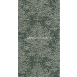   Caselio La Forét vlies anyagú zöld, arany színű madaras, fás modern, natural tapéta