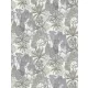 Decoprint Feature Walls vinyl, vlies anyagú, kék, szürke, fehér  színű, növényes, Modern poszter