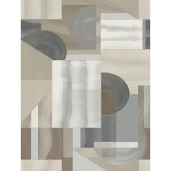   Decoprint Feature Walls vinyl, vlies anyagú, szürke, beige, barna színű, geometriai, Modern poszter