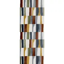   Decoprint Feature Walls vinyl, vlies anyagú, fehér, kék, zöld, mustárárga, barna színű, geometriai, Modern poszter