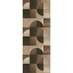   Decoprint Feature Walls vinyl, vlies anyagú, barna, fekete színű, geometriai, Modern poszter