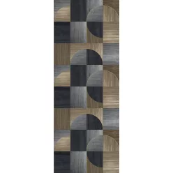   Decoprint Feature Walls vinyl, vlies anyagú, kék, barna színű, geometriai, Modern poszter