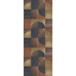   Decoprint Feature Walls vinyl, vlies anyagú, fekete, barna színű, geometriai, Modern poszter