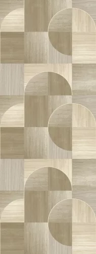 Decoprint Feature Walls vinyl, vlies anyagú, beige, barna színű, geometriai, Modern poszter