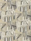 Decoprint Feature Walls vinyl, vlies anyagú, szürke, barna színű, épület, Modern poszter