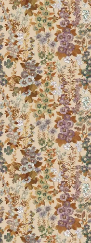 Decoprint Feature Walls vinyl, vlies anyagú, lila, beige, zöld, rozsdabarna színű, virágos, Modern poszter