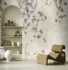 Decoprint Feature Walls vinyl, vlies anyagú, szürke, zöld színű, leveles, Modern poszter