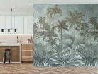 Decoprint Feature Walls vinyl, vlies anyagú, szürke, barna színű, fás, Modern poszter