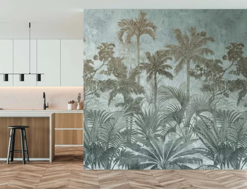 Decoprint Feature Walls vinyl, vlies anyagú, szürke, barna színű, fás, Modern poszter