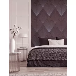   Decoprint Feature Walls vinyl, vlies anyagú, lila, bordó színű, geometriai, Modern poszter
