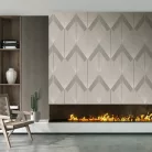 Decoprint Feature Walls vinyl, vlies anyagú, szürke színű, geometriai, Modern poszter