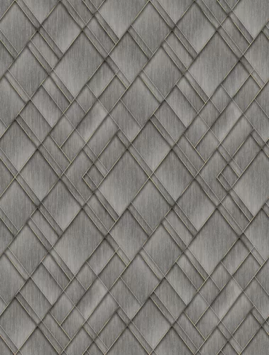 Decoprint Feature Walls vinyl, vlies anyagú, szürke színű, geometriai, Modern poszter
