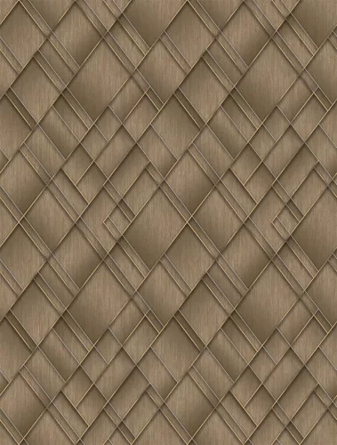 Decoprint Feature Walls vinyl, vlies anyagú, barna színű, geometriai, Modern poszter