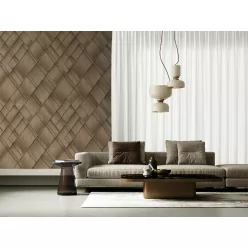   Decoprint Feature Walls vinyl, vlies anyagú, barna színű, geometriai, Modern poszter