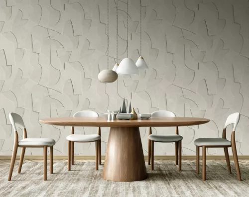 Decoprint Feature Walls vinyl, vlies anyagú, szürke színű, 3d, geometriai, Modern poszter