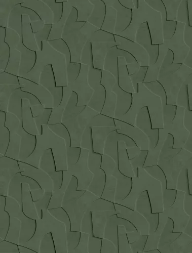 Decoprint Feature Walls vinyl, vlies anyagú, zöld színű, 3d, geometriai, Modern poszter