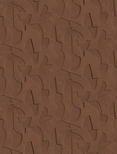 Decoprint Feature Walls vinyl, vlies anyagú, barna színű, 3d, geometriai, Modern poszter