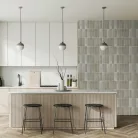 Decoprint Feature Walls vinyl, vlies anyagú, szürke, barna színű, csempe, Modern poszter