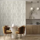 Decoprint Feature Walls vinyl, vlies anyagú, törtfehér, barna színű, csempe, Modern poszter