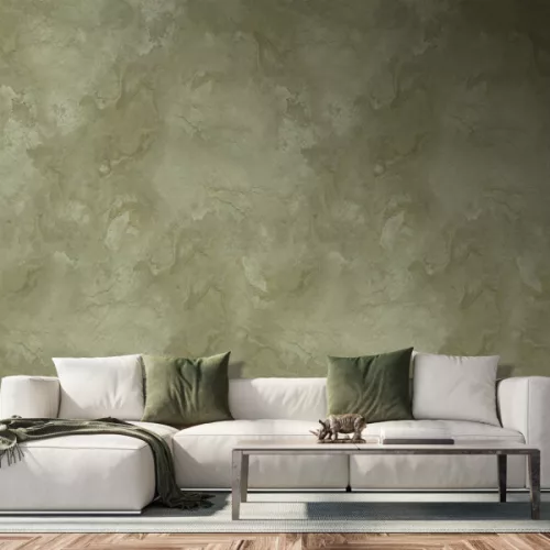 Decoprint Feature Walls vinyl, vlies anyagú, zöld színű, betonhatású, foltos, Modern poszter