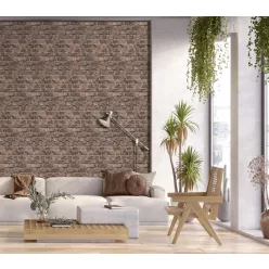   Decoprint Feature Walls vinyl, vlies anyagú, barna színű, téglamintás, Modern poszter