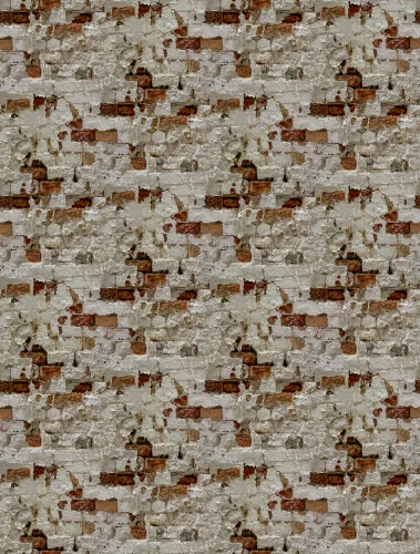 Decoprint Feature Walls vinyl, vlies anyagú, homok, barna színű, téglamintás, Modern poszter