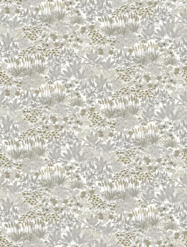 Decoprint Feature Walls vinyl, vlies anyagú, barna, szürke, fehér színű, növényes , Modern poszter