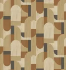 Decoprint Feature Walls vinyl, vlies anyagú, barna, szürke színű, geometriai, Modern poszter