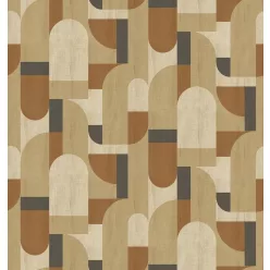   Decoprint Feature Walls vinyl, vlies anyagú, barna, szürke színű, geometriai, Modern poszter