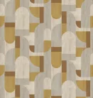 Decoprint Feature Walls vinyl, vlies anyagú, mustársárga, szürke, beige színű, geometriai, Modern poszter