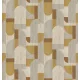 Decoprint Feature Walls vinyl, vlies anyagú, mustársárga, szürke, beige színű, geometriai, Modern poszter