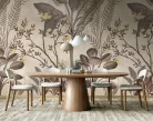 Decoprint Feature Walls vinyl, vlies anyagú, barna, beige, sárga színű, növényes , Modern poszter