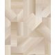 ICH TexStyle vlies anyagú barna, beige színű famintás, geometriai modern tapéta