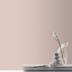   ICH Small Prints vlies anyagú beige, piros színű geometriai romantikus tapéta